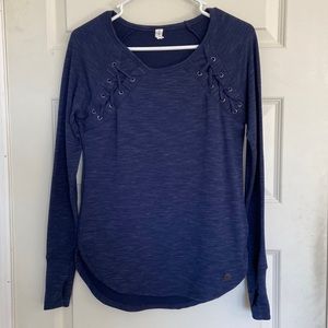 Cozy long sleeve blue shirt